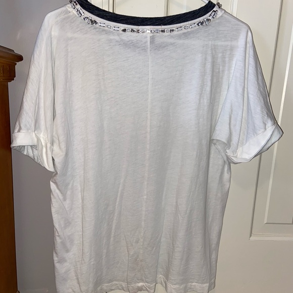 J Crew embellished T shirt - Picture 2 of 3